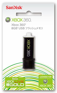 Xbox360 USB フラッシュメモリ 8GB[サンディスク]《在庫切れ》