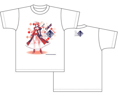 Fate / EXTRA(フェイト/エクストラ) Ｔシャツ セイバー柄/ホワイト-L