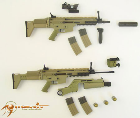 1/6フィギュア用アサルトライフル スカー・ライト L-CQC / L-STD