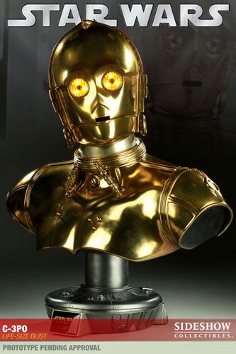 スター・ウォーズ C-3PO ライフサイズバスト 単品[サイドショウ]【同梱不可】《在庫切れ》