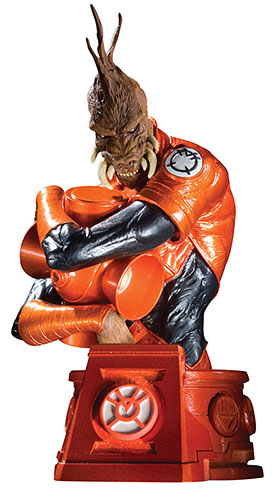 ヒーローズ・オブ・ザ・DCユニバース ブラッケスト・ナイト ラーフリーズ(オレンジ・ランタン) ミニバスト 単品[DCダイレクト]《在庫切れ》