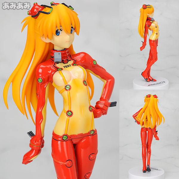 【中古】ヱヴァンゲリヲン新劇場版：破 式波・アスカ・ラングレー テスト用スーツVer. 1/10 完成品フィギュア （新世紀エヴァンゲリオン）[WAVE]