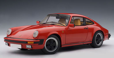 ダイキャスト・モデルカー 1/18 ポルシェ 911 カレラ 1988 レッド