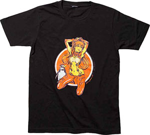 EVANGELION×STREET ART 3 Rockin'Jelly Bean アスカ Tシャツ/ブラック