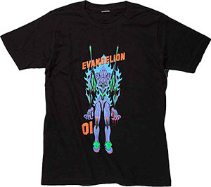EVANGELION×STREET ART 3 若野桂 初号機 Tシャツ/ブラック -L（新世紀