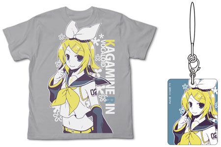 レア　鏡音リン　イラスト Tシャツ L 39 tシャツ ピアプロキャラクターズ - rockin'starコラボ 描き下ろし