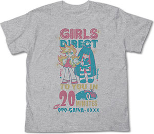 Panty＆Stocking with Garterbelt GIRLS DIRECT Tシャツ/ヘザーグレー-M(パンティ＆ストッキングwithガーターベルト)（再販）[コスパ]《在庫切れ》