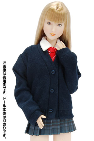 1/6スケールドール汎用 スクールガールセット（紺ブレザータイプ