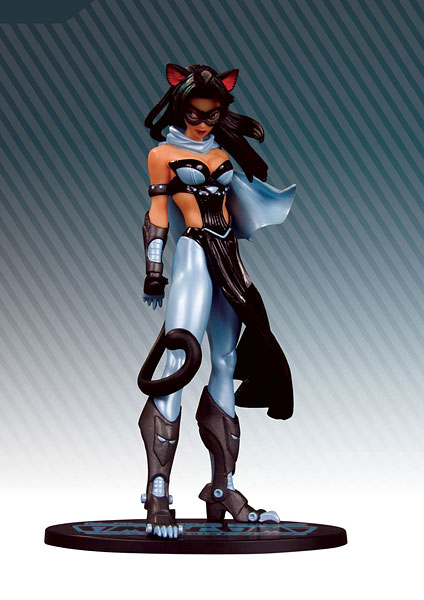 DC アメコミ ヒロイン シリーズ キャットウーマン Ver.2(ブルースーツ版) PVCスタチュー 単品[DCダイレクト]《在庫切れ》