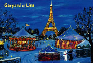 【未開封】リサとガスパール　ジグソーパズル　夜のゆうえんち　1000ピース 未開封】リサとガスパール ジグソーパズル 夜のゆうえんち 1000ピース