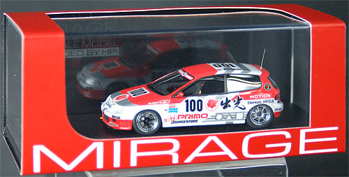 MIRAGE レジンモデル 1/43 出光 MOTION 無限 シビック(＃100