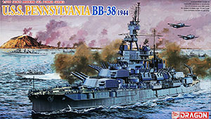 ドラゴンモデル プラモデル 1/700 U.S.S.戦艦 ペンシルバニア BB-38 1944[スカイネット]《在庫切れ》