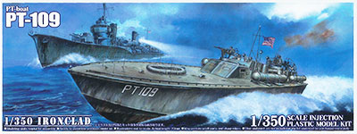 【中古】1/350 アイアンクラッド〈鋼鉄艦〉 PTボート PT109 プラモデル[アオシマ]