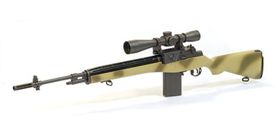1/3スケール ミニチュア 狙撃銃 M14 サイバーホビー 塗装済完成品 1/3 M14（迷彩） w/照準器[プラッツ