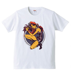 EVANGELION×STREET ART 3 Rockin'Jelly Bean ミサト Ｔシャツ/ホワイト