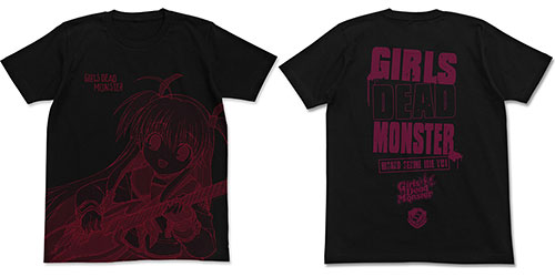 Angel Beats！(エンジェルビーツ) ガルデモ ユイ Tシャツ/ブラック-M