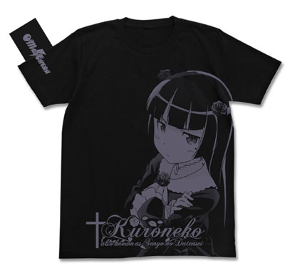 俺の妹がこんなに可愛いわけがない 黒猫 オールプリントＴシャツ/ブラック-XL（再販）[コスパ]《在庫切れ》