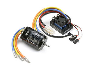 84 タミヤ　ブラシレスモーター10.5T、ESC RCパーツ ブラシレスモーター01 10.5T・ESC01センサー付セット[タミヤ