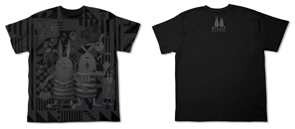 ウサビッチ オールプリントＴシャツ/ブラック-M（再販）[コスパ]《在庫切れ》