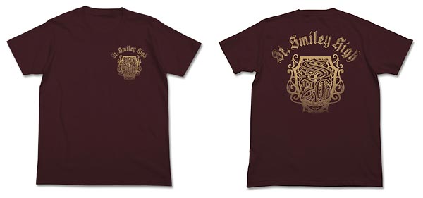 smiley＊2G 聖スマイリー学園 高等部 Tシャツ/バーガンディ-S[コスパ 