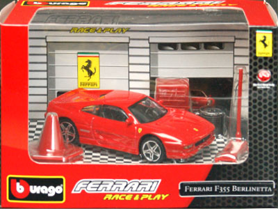 ブラゴ ミニカー 1/43 フェラーリ F355 ベルリネッタ（レッド）[ブラゴ