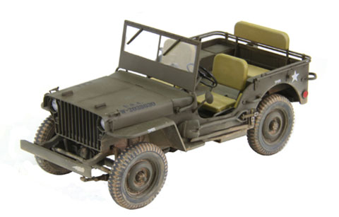 プラモデル 1/20 アメリカ陸軍1/4トン4X4トラック（スラットグリル