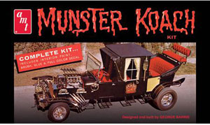 【中古】(本体A/箱B)1/25 マンスターズコーチ プラモデル[AMT]《発売済・在庫品》
