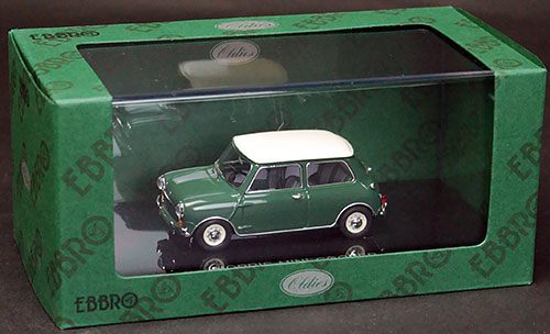 モデルカー 1/43 モーリス ミニ クーパー グリーン/ホワイト[EBBRO]《在庫切れ》