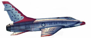 1/32 F-100D スーパーセイバー “サンダーバーズ” プラモデル