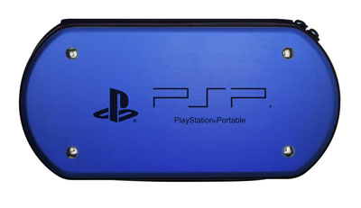 PSP用 アルミポーチ for PSP ブルー[ホリ]《在庫切れ》