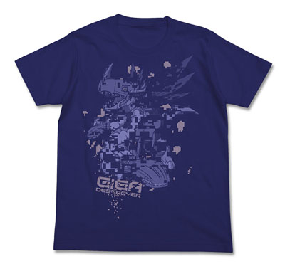 デジモンアドベンチャー メタルグレイモン Tシャツ/ネイビー-S[コスパ
