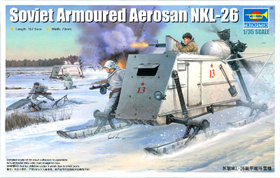 1/35 ソビエト軍 NKL-26 装甲スノーモービル プラモデル