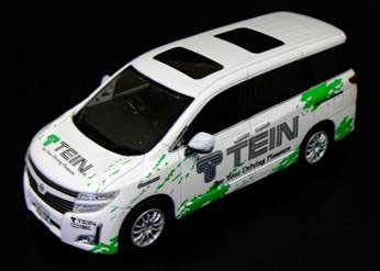 1/43 京商　日産　エルグランド　テインバージョン　ミニカー　ホワイト 1/43 京商 ニッサンエルグランド ”TEIN VERSION” 1⁄43 エルグランド
