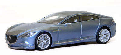 レジン製 1/43 マツダ 靭(シナリ) 2010 ブルーメタリック[ハイ