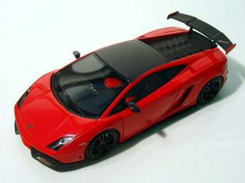 レジンモデル 1/43 ランボルギーニ ガヤルド LP570-4 Super Trofeo 