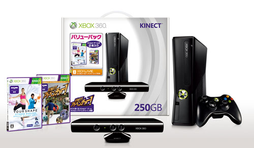 Xbox360 250GB 本体＋Kinectバリューパック(ユアシェイプ
