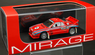 MIRAGE ダイキャストモデル 1/43 ランチア 037 ラリー 1985 テストカー