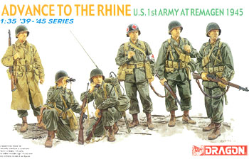 1/35 ドラゴン　アメリカ　第1空挺師団　ライン川進撃チーム　塗装済み完成品 ドラゴンモデル プラモデル 1/35 ライン川進撃戦(アメリカ第1陸軍
