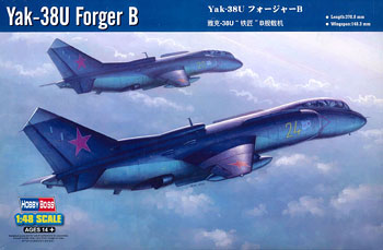 1/48 エアクラフト シリーズ Yak-38U フォージャーB プラモデル[ホビーボス]《在庫切れ》