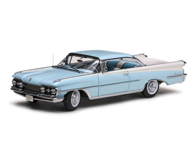 サンスター モデルカー 1/18 1959年 オールズモビル“98” ハードトップ(Frost Blue/White)[サンスター]《在庫切れ》