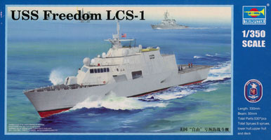 1/350 アメリカ海軍 沿海域戦闘艦 LCS-1 フリーダム プラモデル（再販）[トランペッターモデル]《在庫切れ》