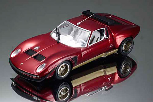 ★1/43★ランボルギーニ イオタ SVR★レッド★ロム特注★MRコレクション★ ポストホビー特注モデルカー 1/43 ランボルギーニ イオタ SVR