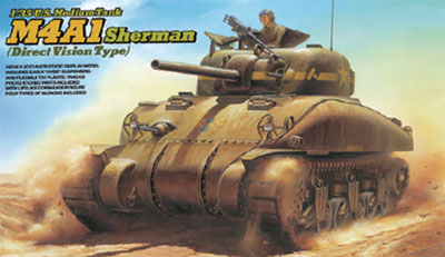 1/35 アメリカ中戦車 M4A1シャーマン初期型(直視バイザー型