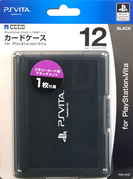 PS Vita用 カードケース12 for PS Vita【ブラック】[ホリ]《在庫切れ》