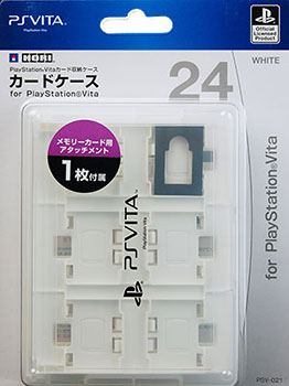 Ps Vita用 カードケース24 For Ps Vita ホワイト ホリ 在庫切れ