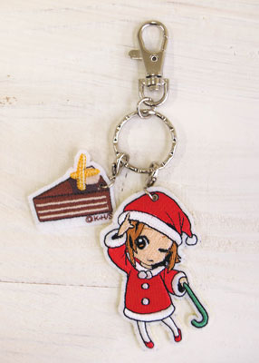 けいおん！！ 刺繍ワッペンチャーム KON-3 律＆チョコレートケーキ（１２年２月分）（再販）[サンフエルト]《在庫切れ》