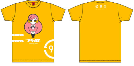 輪るピングドラム AT-X×MARS16コラボ ダブルH ヒバリＴシャツ/ゴールド-LL[エー・ティー・エックス]《在庫切れ》