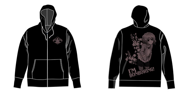 花咲くいろは 松前緒花 天竺パーカー/ブラック-M（再販）[コスパ]《在庫切れ》