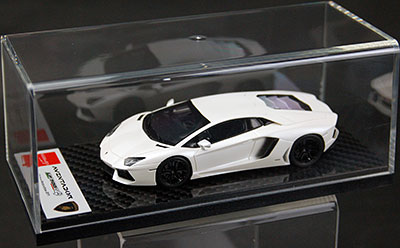 ハンドメイドモデルカー 1/43 マットホワイトパール ランボルギーニ アベンタドール LP700-4[アイドロン]《在庫切れ》