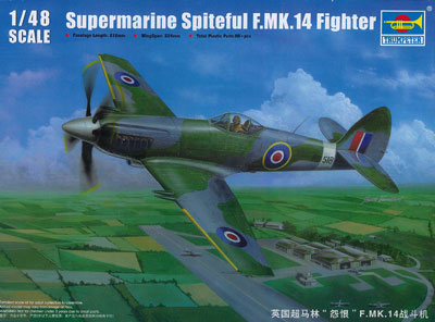 トランペッター 1/48 スーパーマリン スパイトフル F.Mk.14 プラモデル[並行輸入品] 1⁄48 スーパーマリン スパイトフル F. Mk.14 プラモデル